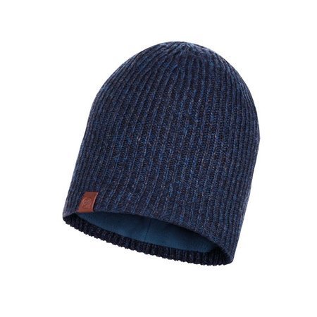 BUFF® Zimní Čepice Knitted & Fleece Hat Lyne NIGHT BLUE