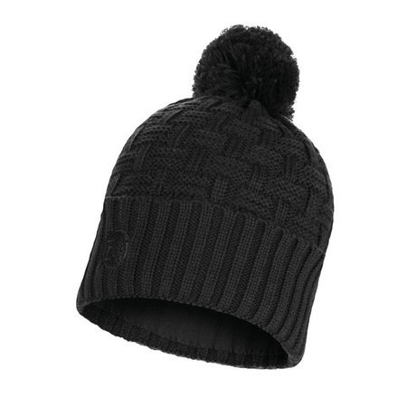 Zimní čepice BUFF®  Knitted & Fleece Hat Airon BLACK